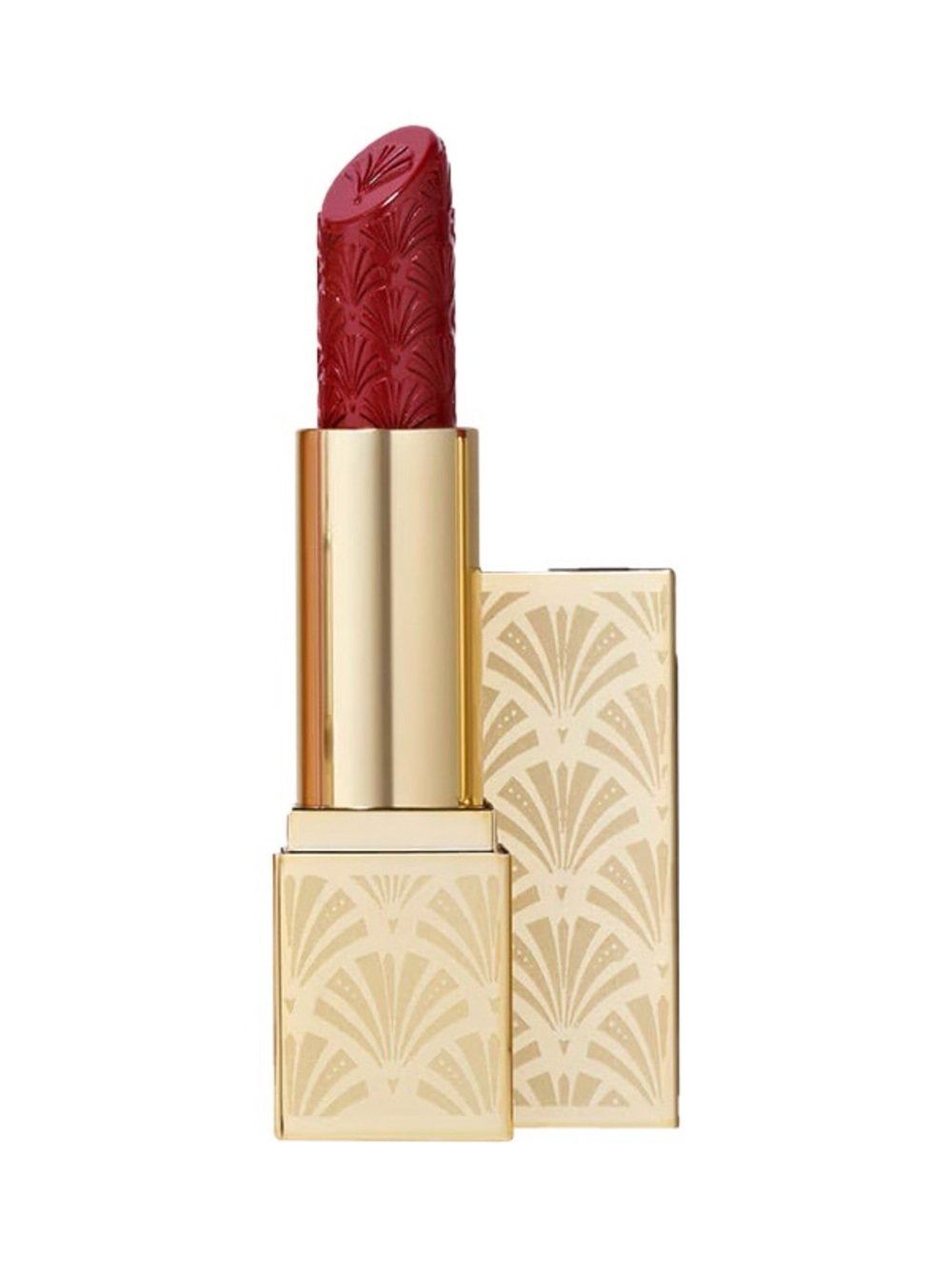 Estee Lauder limited Edition Red Velvet Lipstick In Gold Case